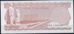 6.Emisyon 4.Tertip 20 Lira I40 790673 Çil