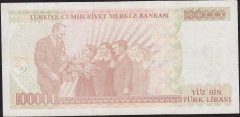 7.Emisyon 3.Tertip 100000 Lira J45 320528 Çok Temiz+