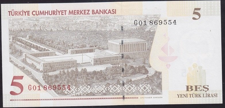 8.EMİSYON 5 YTL G01 869554 ÇİL