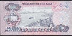 6.Emisyon 2.Tertip 1000 Lira D70 664079 Çok Temiz+