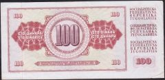 Yugoslavya 100 Dinar 1978 Çok Temiz +