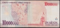 7.Emisyon 10 000 000 Lira B33 969268 Çok Temiz