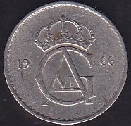 İsveç 10 Öre 1966