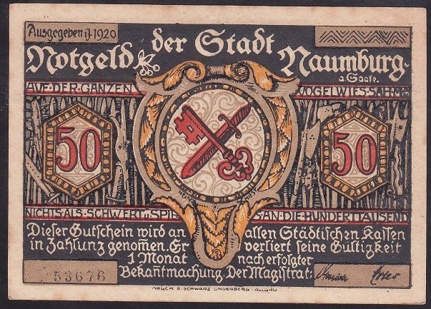 ALMANYA 50 PFENNİNG 1920 ÇİLALTI ÇİL