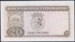 Timor 20 Escudos 1967 Çilaltı Çil Pick 26