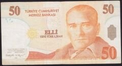 8.Emisyon 50 YTL A06 954801 Çok Temiz