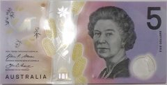 Avustralya 5 Dolar 2016 Çil Pick 62a Polymer Kraliçe