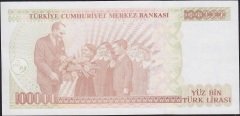 7.Emisyon 3.Tertip 100000 Lira J42 271741 Ççt Çilaltı
