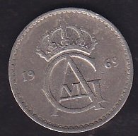 İsveç 10 Öre 1969