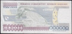 7.Emisyon 3.Tertip 1 000 000 Lira P06 110640 Çok Temiz +