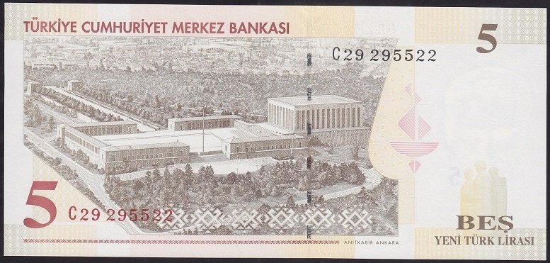 8.EMİSYON 5 YTL C29 29 55 22 ÇİL