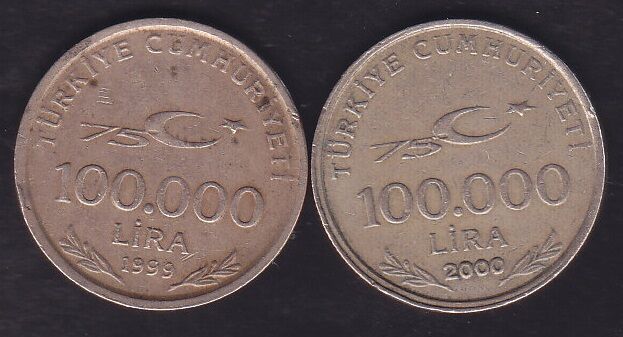 1999-2000 Yılı 100000 Lira