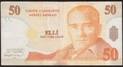 8.Emisyon 50 YTL A07 719084 Çok Temiz