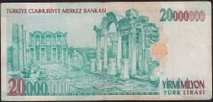 7.Emisyon 20 000 000 Lira A66 900362 Çok Temiz