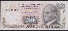 6.EMİSYON 1.TERTİP 50 LİRA G66 115209 ÇİLALTI ÇİL