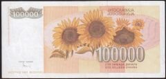 Yugoslavya 100.000 Dinar 1993 Çok Temiz+