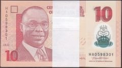 Nijerya 10 Naira 2022 Deste (100 Adet) Çil Polimer