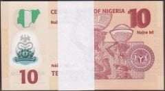 Nijerya 10 Naira 2022 Deste (100 Adet) Çil Polimer