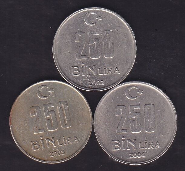 2002-03-04 Yılı 250 Bin Lira