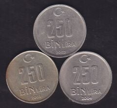 2002-03-04 Yılı 250 Bin Lira