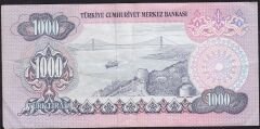 6.Emisyon 2.Tertip 1000 Lira D62 180208 Çok Temiz+