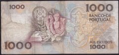 Portekiz 1000 Escudos 1987 Çok Temiz