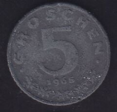 Avusturya 5 Groschen 1965