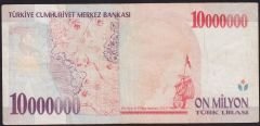 7.Emisyon 10 000 000 Lira B28 668452 Çok Temiz