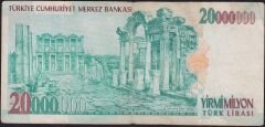 7.Emisyon 20 000 000 Lira A65 483188 Çok Temiz