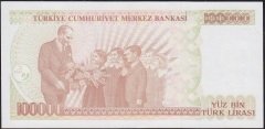 7.Emisyon 3.Tertip 100000 Lira J37 633137 Çil