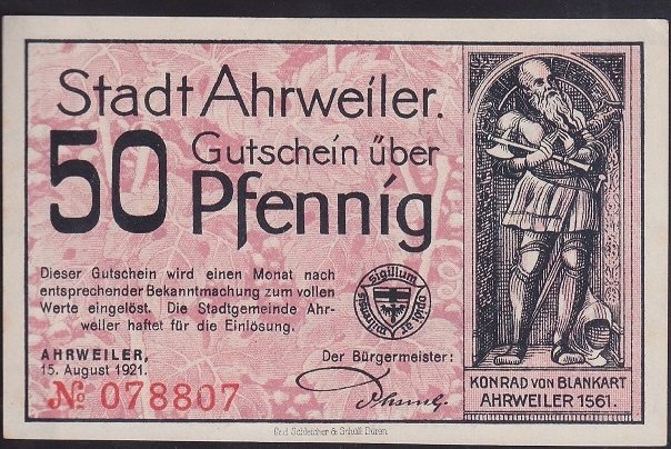 ALMANYA 50 PFENNİNG 1921 ÇİL
