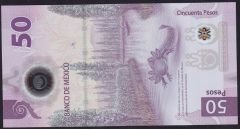 Meksika 50 Pesos 2022 Çil Polimer