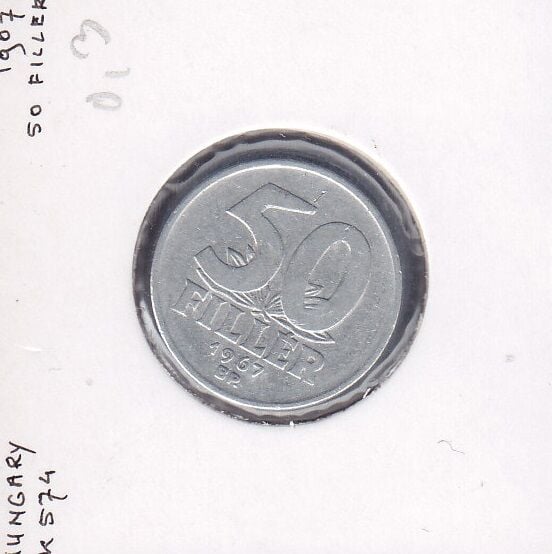 Macaristan 50 Filler 1967