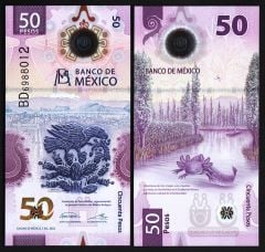 Meksika 50 Pesos 2022 Çil Polimer