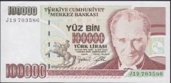 7.Emisyon 3.Tertip 100000 Lira J19 703586 Çilaltı Çil