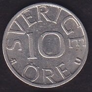 İsveç 10 Öre 1980