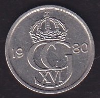 İsveç 10 Öre 1980