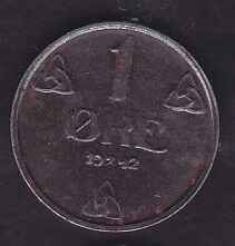 Norveç 1 Öre 1942