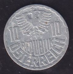 Avusturya 10 Groschen 1952