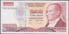 7.EMİSYON 2.TERTİP 20000 LİRA G49 122422 ÇİLALTI