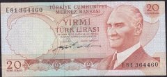 6.Emisyon 2.Tertip 20 Lira E81 364460 Ççt Çilaltı