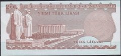 6.Emisyon 2.Tertip 20 Lira E62 329476 Çilaltı Çil