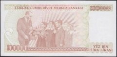 7.Emisyon 3.Tertip 100000 Lira J12 043996 Çilaltı