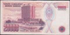 7.Emisyon 1.Tertip 20000 Lira C33 057363 Çok Temiz+