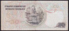 6.EMİSYON 1.TERTİP 50 LİRA I20 791470 ÇOK TEMİZ +