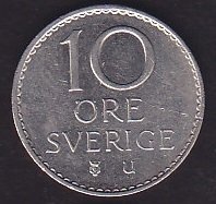 İsveç 10 Öre 1973