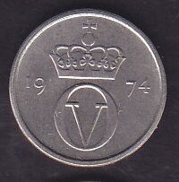Norveç 10 Öre 1974