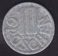 Avusturya 10 Groschen 1964