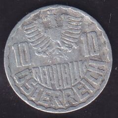 Avusturya 10 Groschen 1964