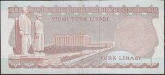 6.Emisyon 2.Tertip 20 Lira E55 219498 Çok Temiz +
